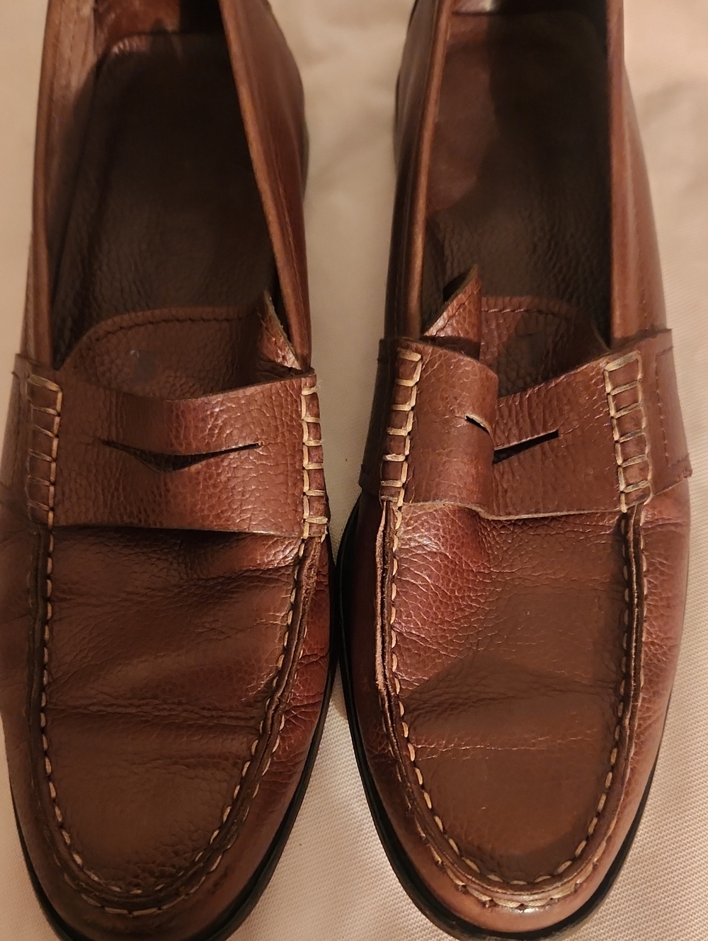 Tod's Brown Leather Penny Loafers